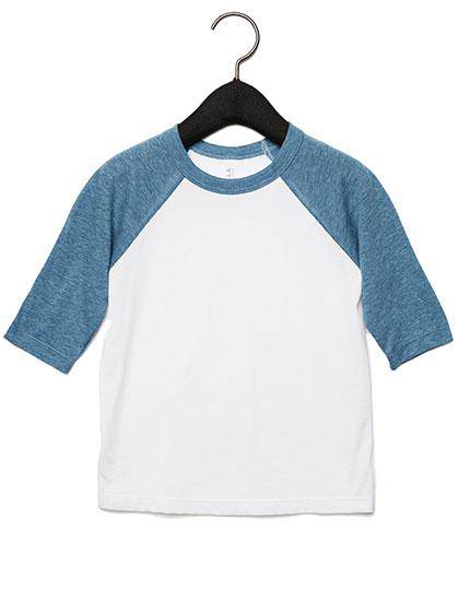 Epic Label T-shirts Lot de 3 T shirts Vierge Canvas 3200T Toddler 3/4 Sleeve Baseball Tee