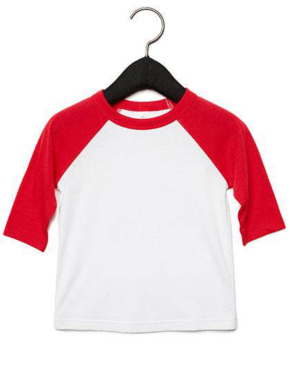 Epic Label T-shirts Lot de 3 T shirts Vierge Canvas 3200T Toddler 3/4 Sleeve Baseball Tee