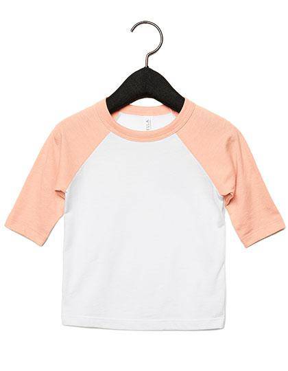 Epic Label T-shirts Lot de 3 T shirts Vierge Canvas 3200T Toddler 3/4 Sleeve Baseball Tee