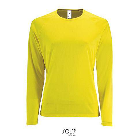 Epic Label T-shirts Lot de 3 T shirts Vierge SOL´S 02072 Women`s Long-Sleeve Sports T-Shirt Sporty