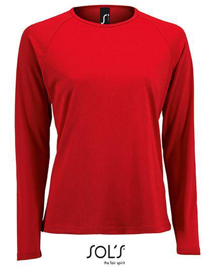 Epic Label T-shirts Lot de 3 T shirts Vierge SOL´S 02072 Women`s Long-Sleeve Sports T-Shirt Sporty