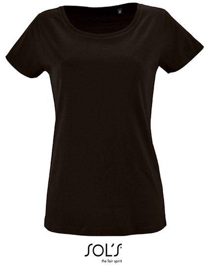 Epic Label T-shirts Lot de 3 T shirts Vierge SOL´S 02077 Women`s Short Sleeved T-Shirt Milo