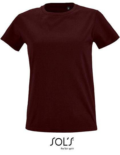 Epic Label T-shirts Lot de 3 T shirts Vierge SOL´S 02080 Women`s Round Neck Fitted T-shirt Imperial