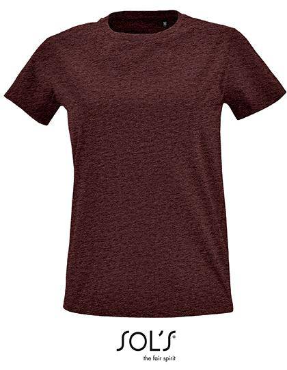 Epic Label T-shirts Lot de 3 T shirts Vierge SOL´S 02080 Women`s Round Neck Fitted T-shirt Imperial