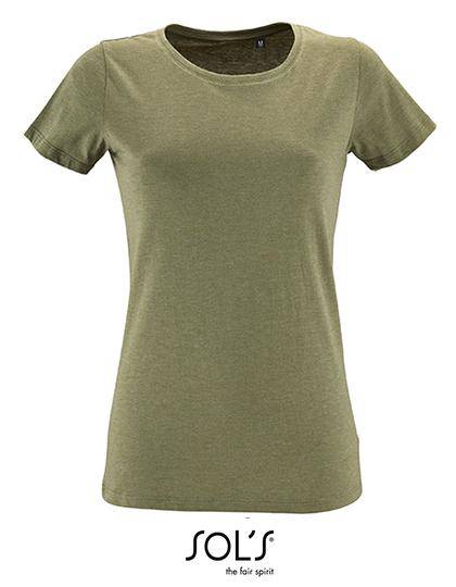 Epic Label T-shirts Lot de 3 T shirts Vierge SOL´S 02758 Women`s Round Neck Fitted T-Shirt Regent