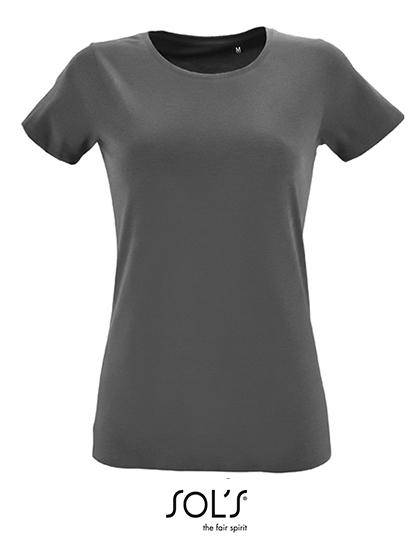 Epic Label T-shirts Lot de 3 T shirts Vierge SOL´S 02758 Women`s Round Neck Fitted T-Shirt Regent