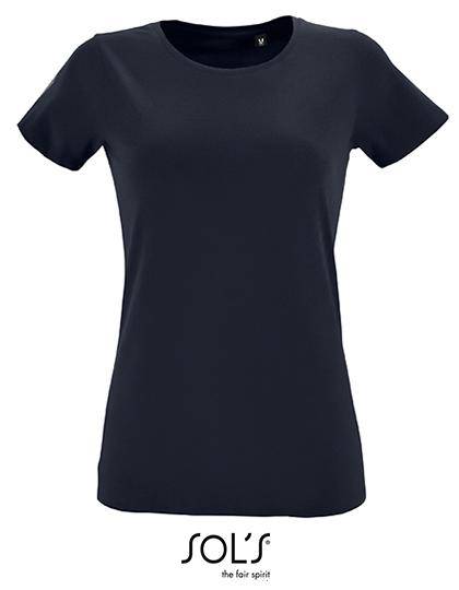 Epic Label T-shirts Lot de 3 T shirts Vierge SOL´S 02758 Women`s Round Neck Fitted T-Shirt Regent