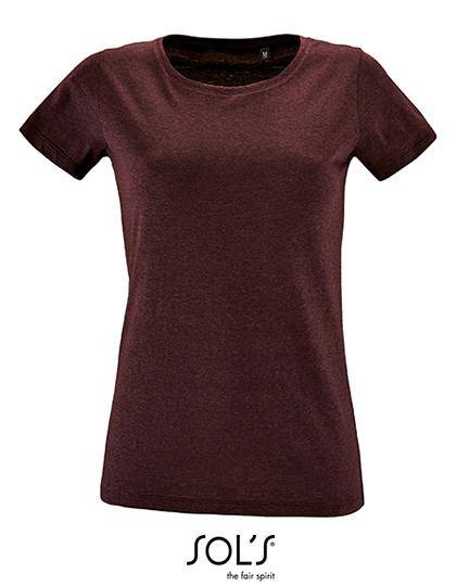 Epic Label T-shirts Lot de 3 T shirts Vierge SOL´S 02758 Women`s Round Neck Fitted T-Shirt Regent