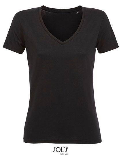 Epic Label T-shirts Lot de 3 T shirts Vierge SOL´S 03098 Women´s Flowy V-Neck T-Shirt Motion