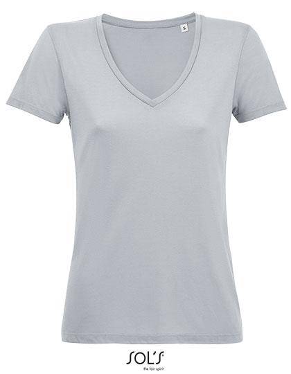 Epic Label T-shirts Lot de 3 T shirts Vierge SOL´S 03098 Women´s Flowy V-Neck T-Shirt Motion