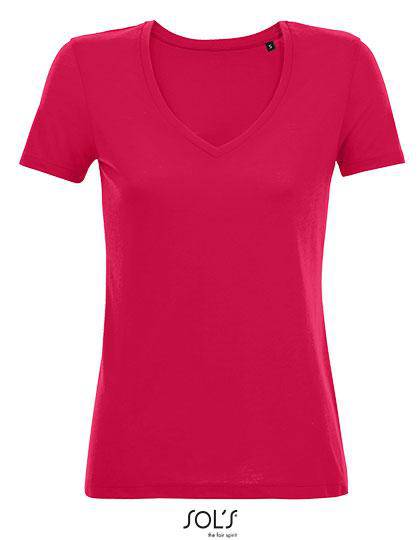 Epic Label T-shirts Lot de 3 T shirts Vierge SOL´S 03098 Women´s Flowy V-Neck T-Shirt Motion