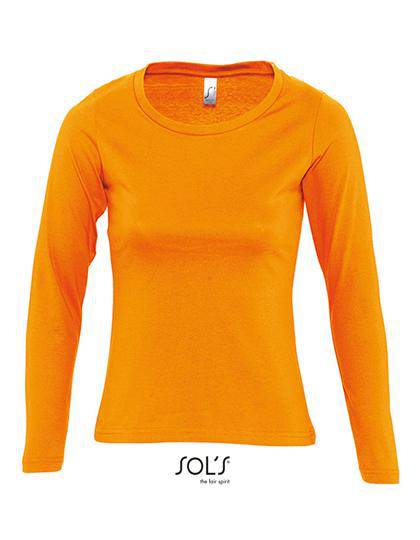 Epic Label T-shirts Lot de 3 T shirts Vierge SOL´S 11425 Women`s Long Sleeves-T Majestic