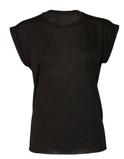 Epic Label T-shirts Lot de 5 T shirts Vierge Bella 8804 Women`s Flowy Muscle Tee with Rolled Cuff