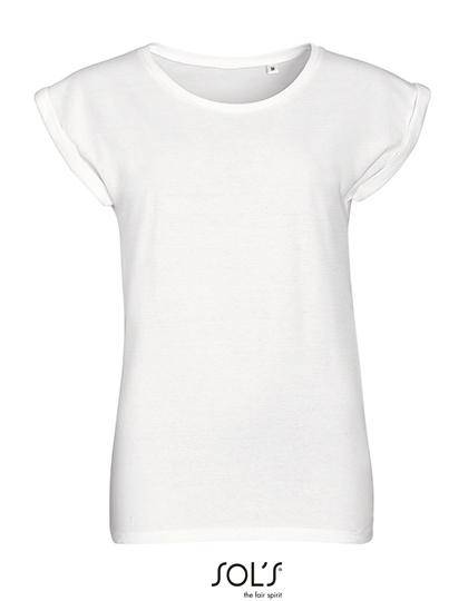 Epic Label T-shirts Lot de 5 T shirts Vierge SOL´S 01406 Women`s Round Neck T-Shirt Melba