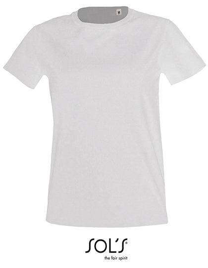 Epic Label T-shirts Lot de 5 T shirts Vierge SOL´S 02080 Women`s Round Neck Fitted T-shirt Imperial