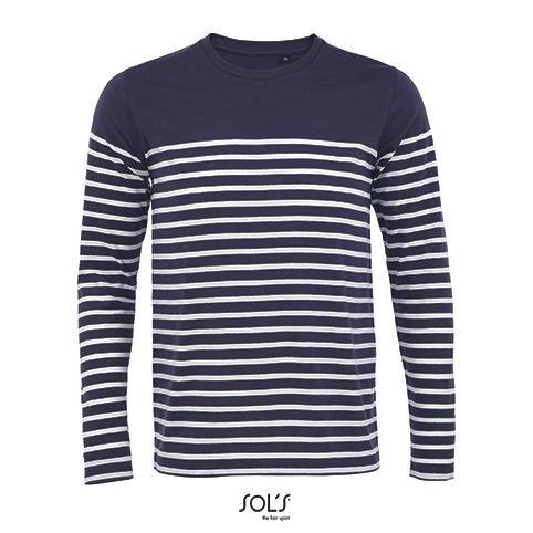 Epic Label T-shirts Lot de 5 T shirts Vierge SOL´S 03099 Men´s Long Sleeve Striped T-Shirt Matelot