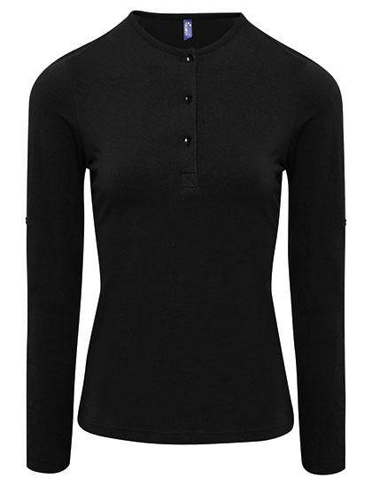 Epic Label T-shirts Premier Workwear Pr318 Pour Femmes Long-John Roll Sleeve Tee