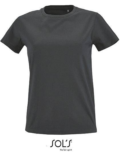 Epic Label T-shirts Sol´S 02080 T-Shirt Col Rond Ajusté Pour Femme