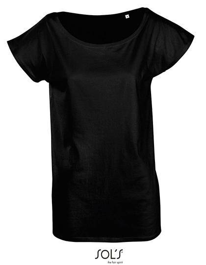 Epic Label T-shirts Sol´S 11398 T-Shirt Long Manches Kimono Pour Femme