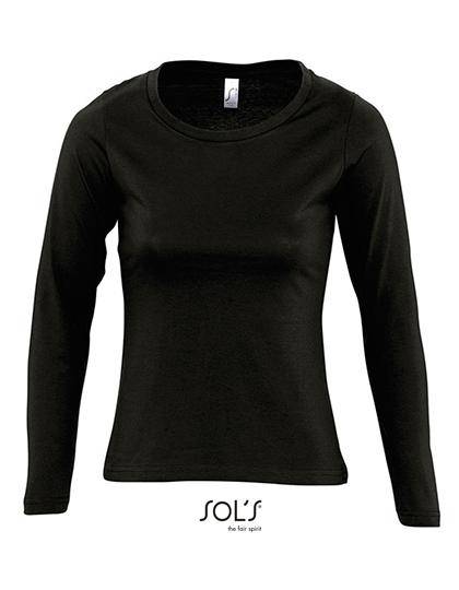 Epic Label T-shirts Sol´S 11425 T-Shirt Femme Col Rond Manches Longues