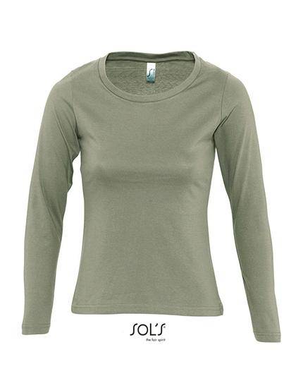 Epic Label T-shirts Sol´S 11425 T-Shirt Femme Col Rond Manches Longues