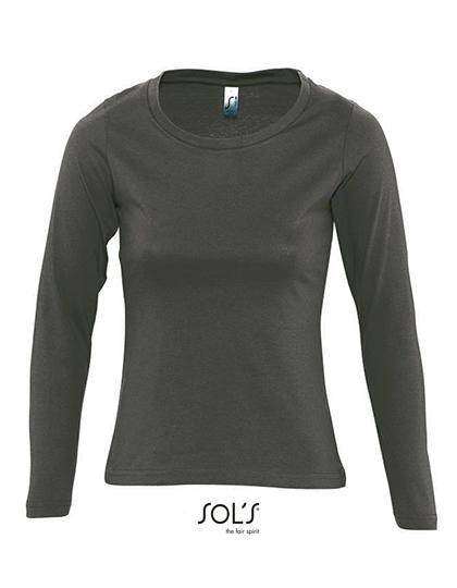 Epic Label T-shirts Sol´S 11425 T-Shirt Femme Col Rond Manches Longues