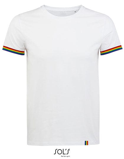 Epic Label T-shirts Sol´S L03108 T-Shirt À Manches Courtes Pour Homme Arc-En-Ciel