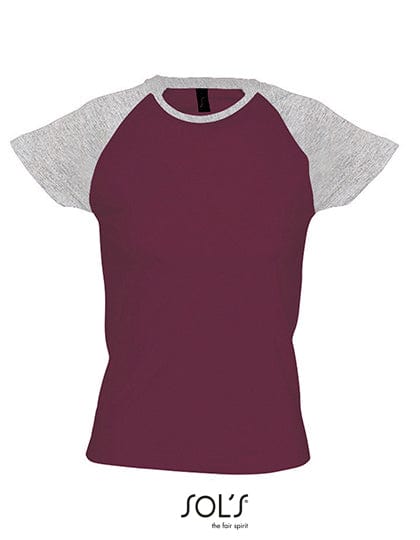 Epic Label T-shirts Sol´S L195 Raglan Femme Couleur-T Milky