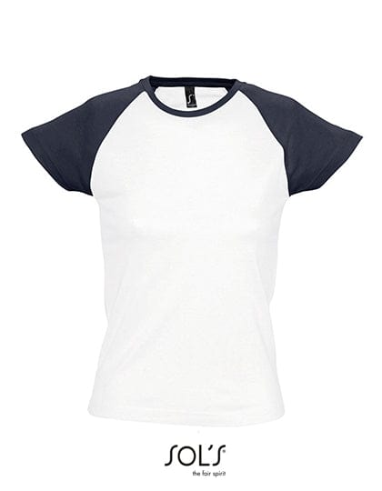 Epic Label T-shirts Sol´S L195 Raglan Femme Couleur-T Milky