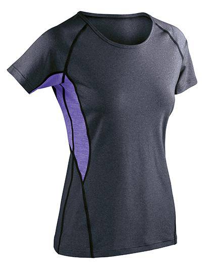 Epic Label T-shirts Spiro S270F Fitness Pour Femmes Tech Panel Marl T-Shirt