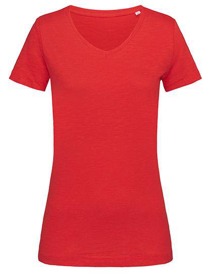 Epic Label T-shirts Stedman St9510 Sharon Slub V-Neck Pour Femme