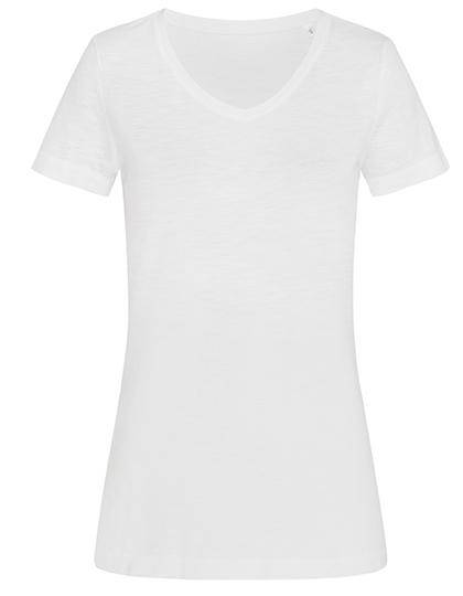 Epic Label T-shirts Stedman St9510 Sharon Slub V-Neck Pour Femme