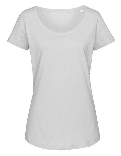 Epic Label T-shirts Stedman St9550 Sharon Oversized Slub Crew Neck Pour Femme