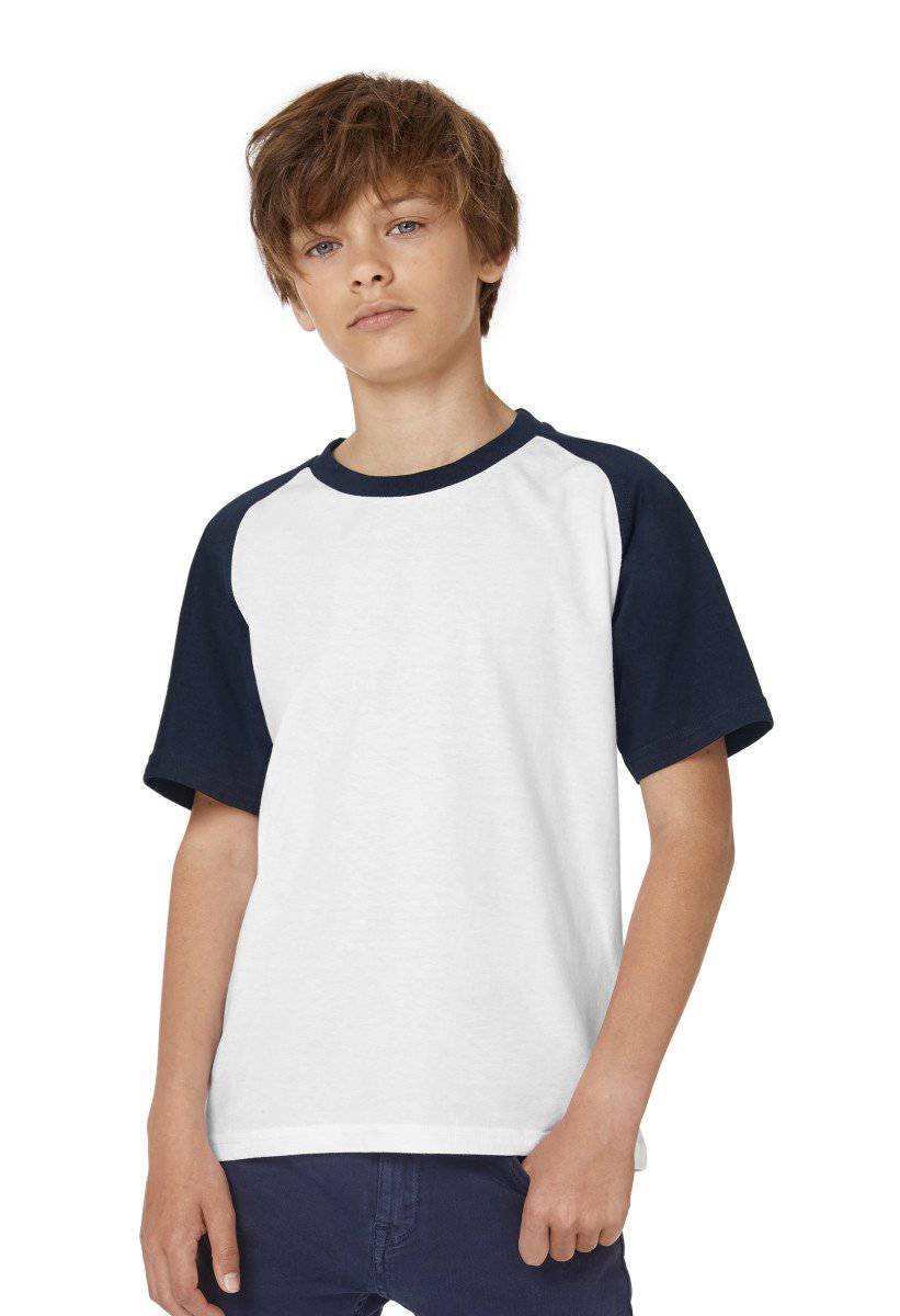 Epic Label Tshirt B&C Enfant Manches Courtesleeve Baseball T-Shirt