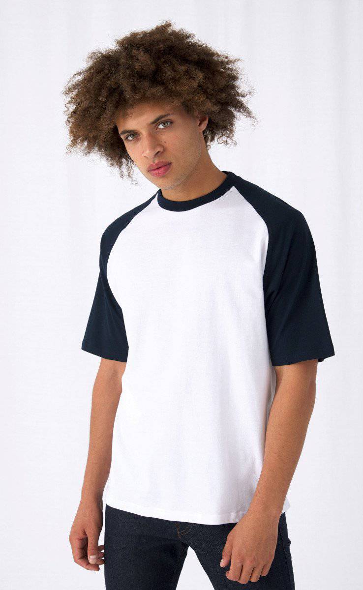 Epic Label Tshirt B&C Homme Manches Courtesleeve Baseball T-Shirt