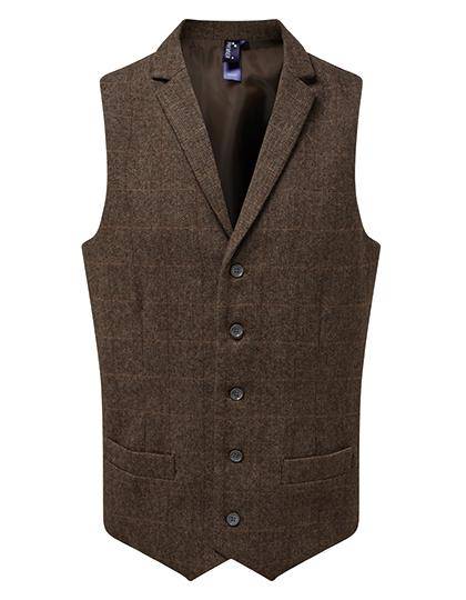 Epic Label Vestes & Bodywarmer Premier Workwear Pr625 Pour Hommes Herringbone Waistcoat