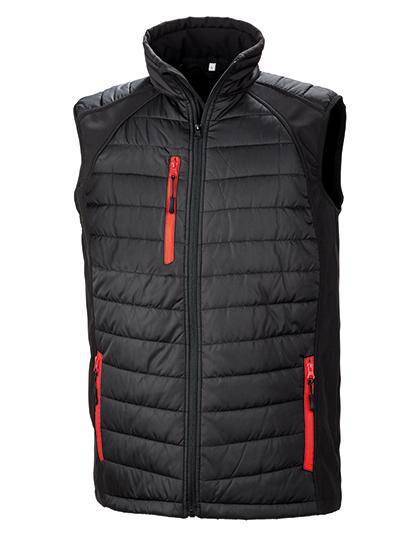 Epic Label Vestes & Bodywarmer Result R238X Black Compass Padded Soft Shell Gilet