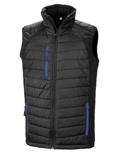 Epic Label Vestes & Bodywarmer Result R238X Black Compass Padded Soft Shell Gilet