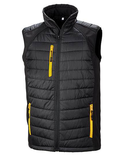 Epic Label Vestes & Bodywarmer Result R238X Black Compass Padded Soft Shell Gilet