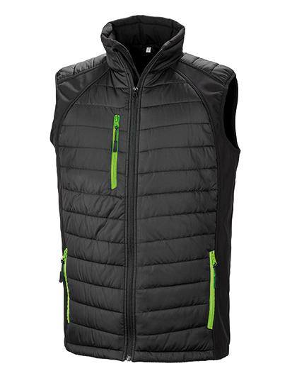 Epic Label Vestes & Bodywarmer Result R238X Black Compass Padded Soft Shell Gilet